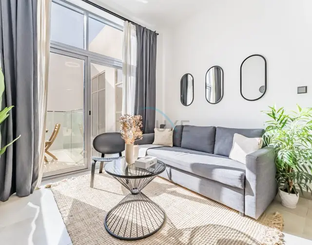 Balcony Offering Community Views 1-Bedroom with Assistant Room — JVC