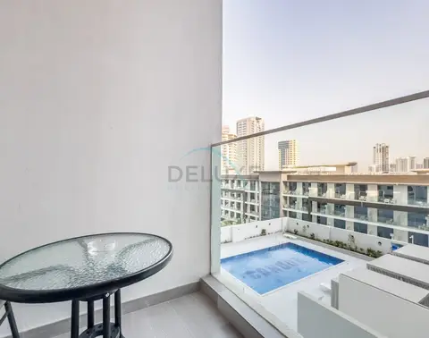 Pool View Studio with Balcony Close to Mall, Concept 7 Residences — JVC — photo 4