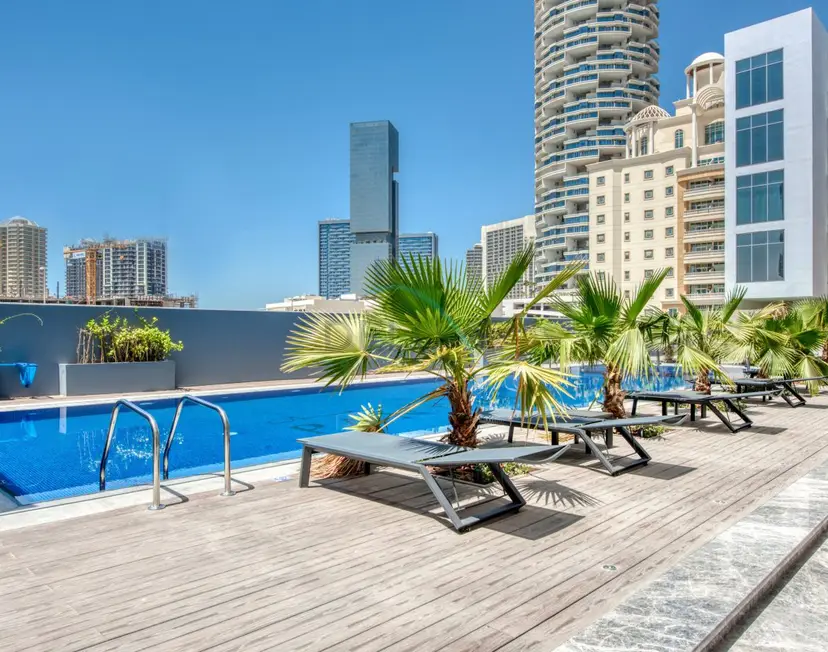 Balcony Offering Community Views 1-Bedroom with Assistant Room — JVC — photo 26
