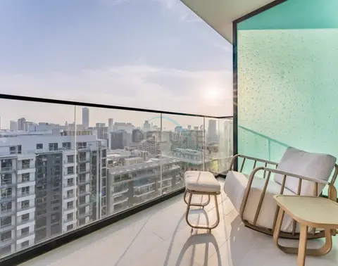 High-Floor 2-Bedroom with Private Pool Overlooking the Community — JVC — photo 3