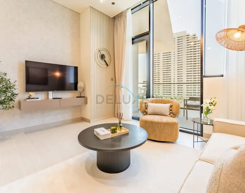 1-Bedroom Oasis Featuring a Private Mini Pool on the Balcony — JVC — photo 13